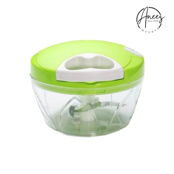 Mini Hand Pull Food Processor Easy Spin Cutter Manual Speedy Chopper