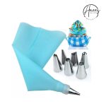 Piping Bags and Nozzles Set Cake Decorating Flower Russian Nozzle Kit Icing Dispensers Baking Set for Cookie Cupcake 8Pcs
