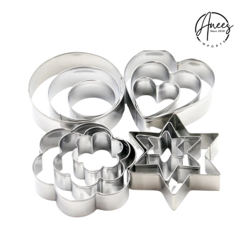 Stainless Steel Cookie Cutter 12Pcs