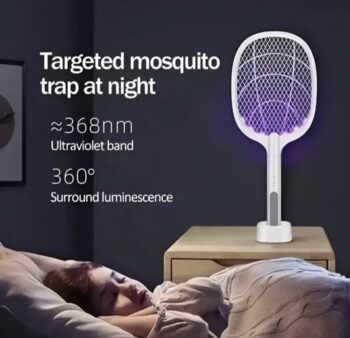 Imported Mosquito Racket with Stand